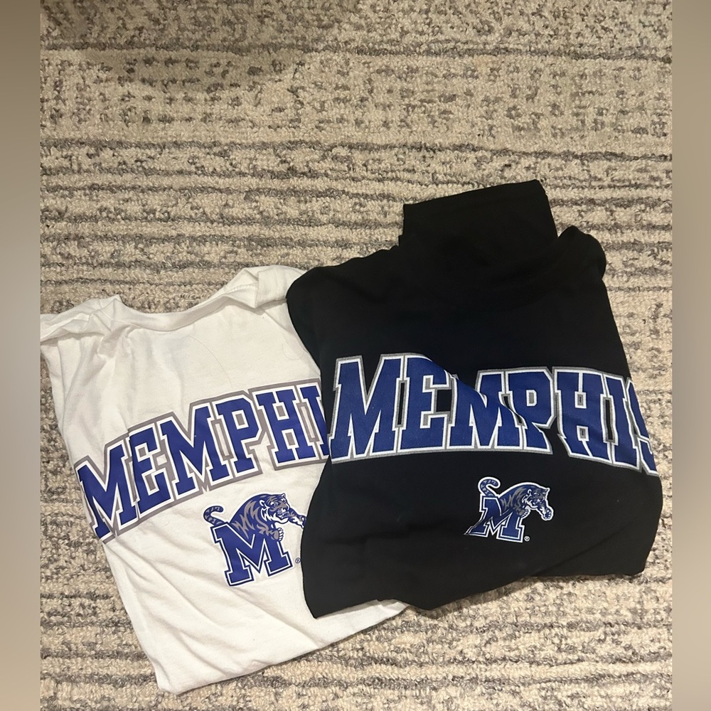 Bundle of white and blank Memphis shirts - size s